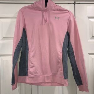 Under Armour Pink & Gray Hoodie